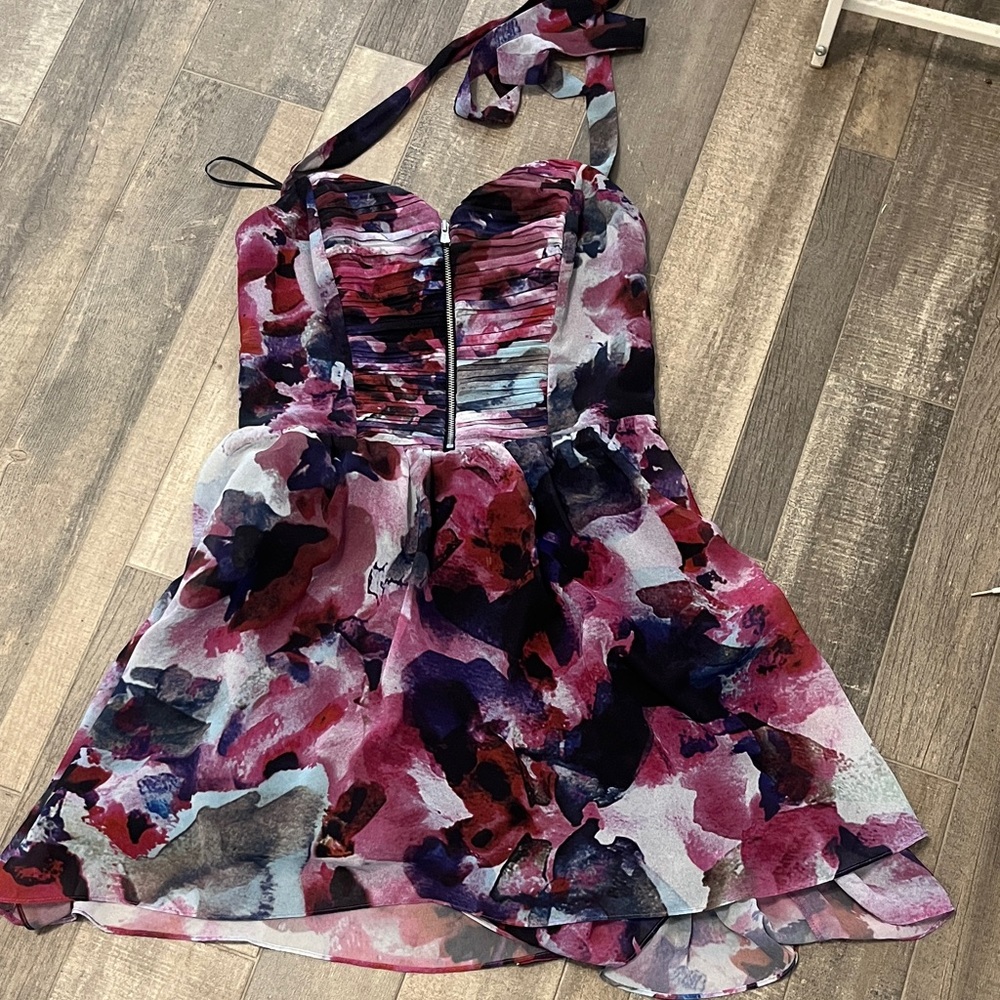 Guess Black Satin Dress with Zipper - Picture 10 of 10